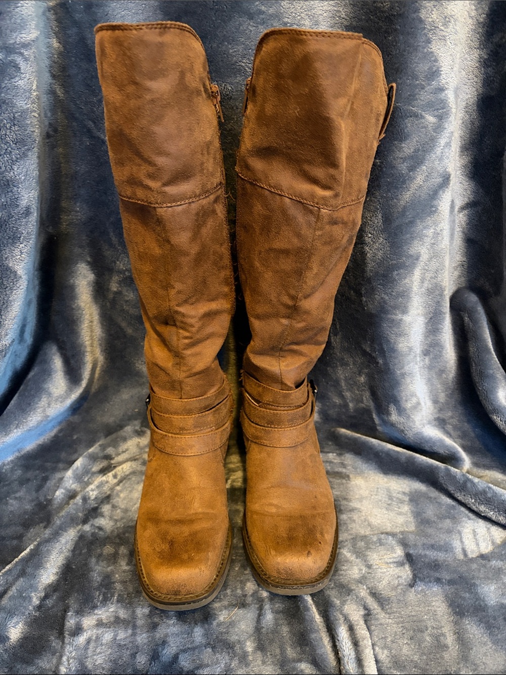 Women's Tall Brown Riding Boots